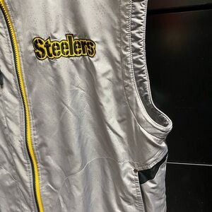 Pittsburgh Steelers NFL team issue lined Full Zip Vest